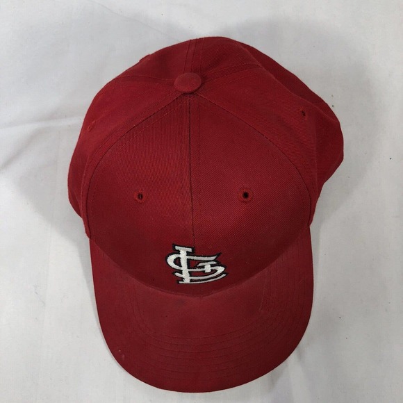 ST LOUIS CARDINALS 47 BRAND HAT CAP KIDS ONE SIZE SNAPBACK RED DISCOLORED OSFM - Picture 11 of 12